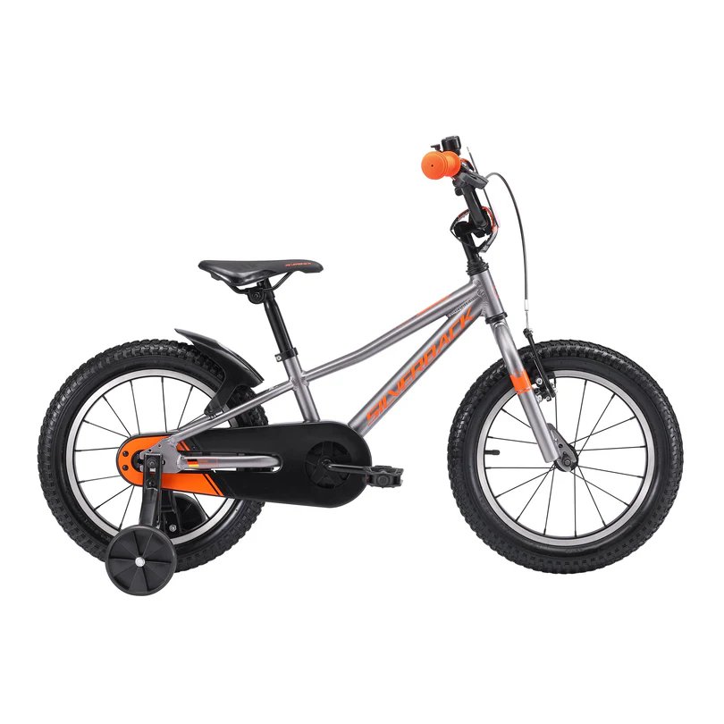 SILVERBACK SKID 16 SILVER ORANGE KIDS BIKE GYMPIE